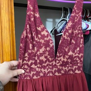 Red Lace Lulus Dress size X Small